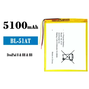 Batteria BL-51AT per Tecno DroiPad 8 / 8H