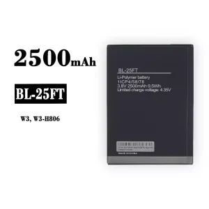 Batteria BL-25FT per Tecno W3, W3-H806