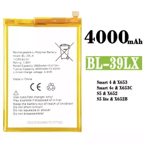 Batteria BL-39LX per Infinix Smart 4 / Smart 4c  / S5 / S5 lite