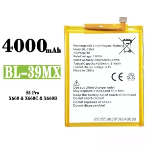 Batteria BL-39MX per Infinix S5 Pro