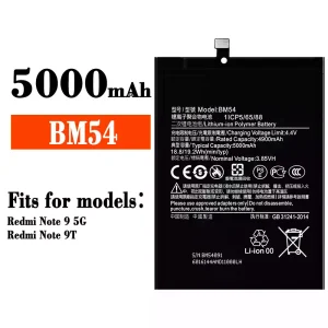 Batteria BM54 per Xiaomi Redmi Note 9 5G / Redmi Note 9T