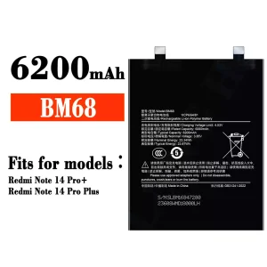 Batteria BM68 per Xiaomi Redmi Note 14 Pro Plus