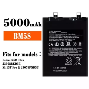 Batteria BM5S per Xiaomi Redmi K60 Ultra / Mi 13T Pro