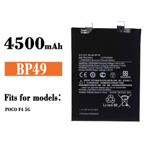 Batteria BP49 per Xiaomi Poco F4 5G / Redmi K40s