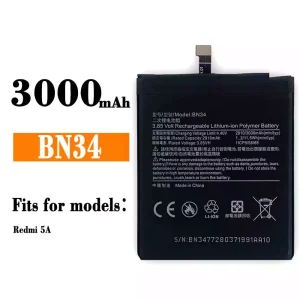 Batteria BN34 per Xiaomi Redmi 5A