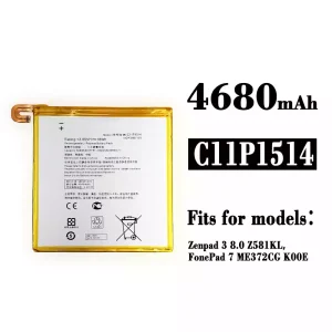 Batteria C11P1514 per Asus Zenpad 3 8.0 / FonePad 7