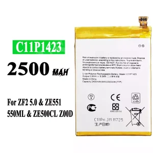 Batteria C11P1423 per Asus Zenfone 2 5.0 / ZE551 / 550ML / ZE500CL / Z00D