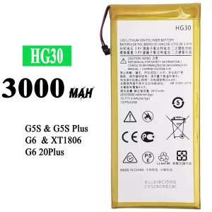 Batteria HG30 per Motorola Moto G5S / G5S Plus / G6