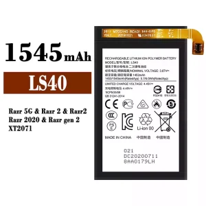 Batteria LS40 per Motorola Razr 5G / Razr 2 / Razr 2020 / Razr gen 2