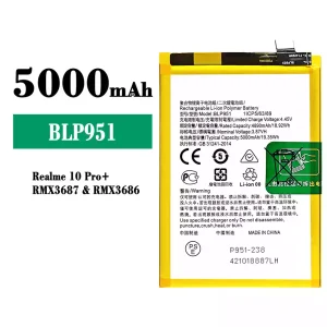 Batteria BLP951 per OPPO Realme 10 Pro+