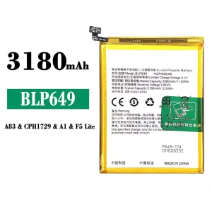 Batteria BLP649 per OPPO A83 / A1 / F5 Lite / A83T
