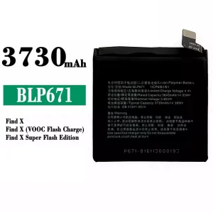 Batteria BLP671 per OPPO Find X