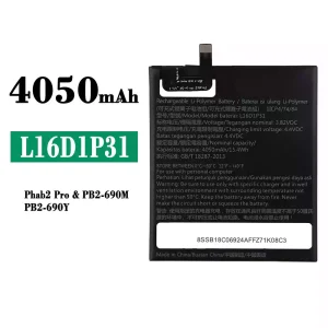 Batteria L16D1P31 per Lenovo Phab2 Pro/PB2-690M/PB2-690Y