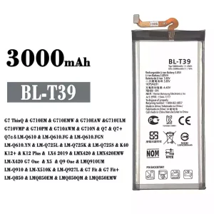 Batteria BL-T39 per LG G7 ThinQ / Q7 / Q7+ / Q7a / K40 / K12+ / K12 Plus / Q9 One / G7 Fit / G7 Fit+