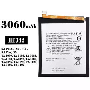 Batteria HE342 per Nokia 6.1 PLUS / 7.1 / 5.1 Plus /X5/X6