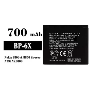 Batteria BP-6X per Nokia 8800/8860 Sirocco/N73i