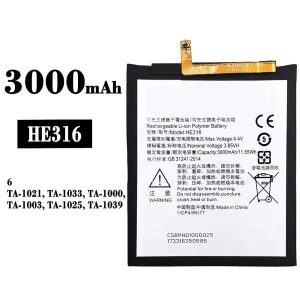 Batteria HE316 per Nokia 6