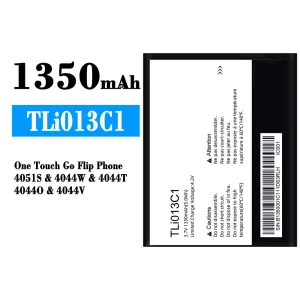 Batteria TLi013C1 per Alcatel One Touch Go Flip Phone 4051S/4044W/4044T/4044O/4044V