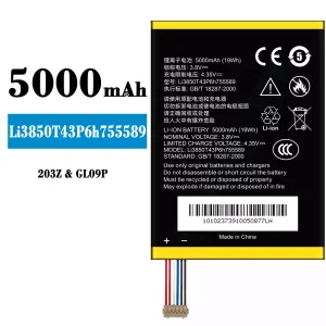 Batteria Li3850T43P6h755589 per ZTE 203Z/GL09P
