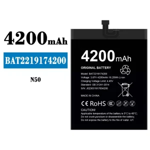 Batteria BAT2219174200 per Doogee N50
