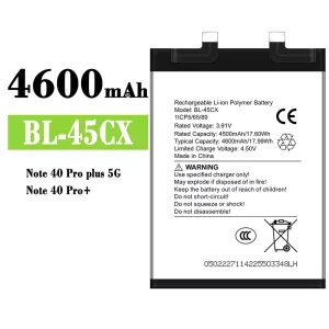 Batteria BL-45CX per infinix Note 40 Pro plus 5G