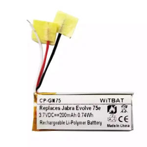 Batteria per cuffie Jabra HSC100W,Evolve 75e,AHB621333H