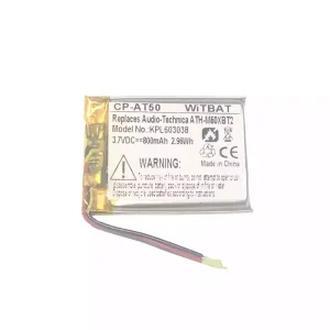 Batteria per cuffie Audio-Technica ATH-M50XBT2,ATHM50XBT,ATH-DSR9BT,ATH-DSR7BT,ATH-SR6BT,ATH-SR5BT,SR5BTBK,SR5BTWH,ATH-AR3BT