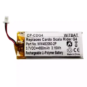 Batteria per cuffie BAT00004,BAT00002,WW452050-2P,WW452050PL-2PC