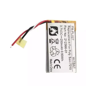 Batteria per cuffie Plantronics 216261-01,212366-01