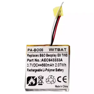 Batteria per cuffie B&O B'eoplay E8, Be'oplay E8 TWS Case,AEC643333A