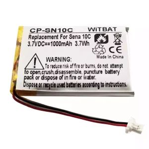 Batteria per cuffie Sena 10C 10C Pro Motorcycle Bluetooth Headset Camera