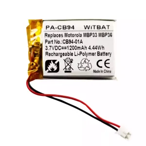 Batteria per altoparlanti Motorola Sonic Play 100,MBP33,MBP36,CB94-01A