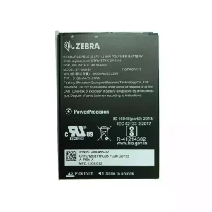 Batteria per ZEBRA BT-000455 BTRY-ET4X-8IN1-IN