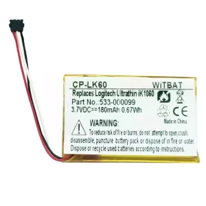 Batteria per Logitech Ultrathin ik1060,Ik1041,Keys To-Go,AHB222535PJT