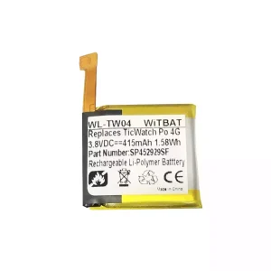 Batteria per TicWatch S2 TicWatch E2 WG12016,SP452929SF