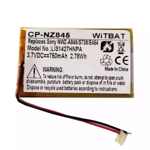 Batteria per SONY LIS1374HNPA,NWZ-A845 NW-S639