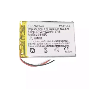 Batteria per SONY NW-A25,NW-A26,NW-A27,LIS1494HEPC